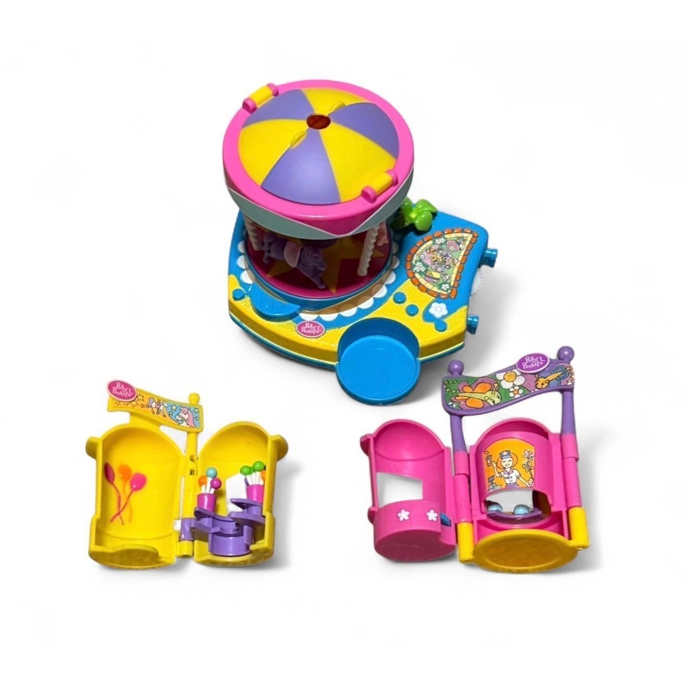 2002 Polly pocket amusement park no figures 3 pieces